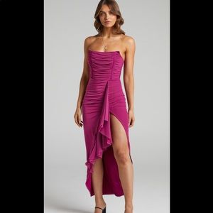 Nora corset dress in mulberry! Size 2.